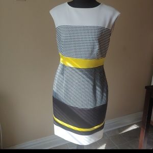 SANDRA DARREN color block dress